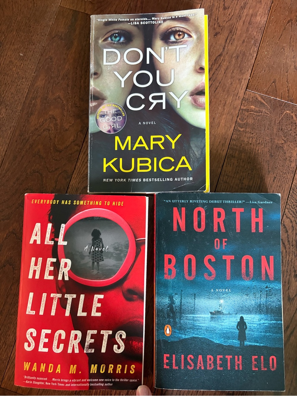 Set of 3 paperback thriller novels